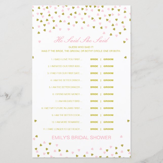 Editable Han sa att hon sa Möhippa Game (Framsida)