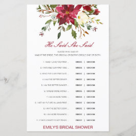 Editable Han sa att hon sa Möhippa Game