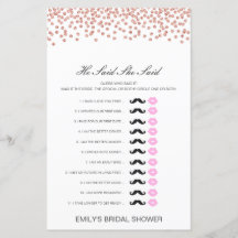 Editable Han sa att hon sa Möhippa Game