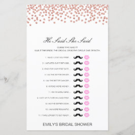 Editable Han sa att hon sa Möhippa Game