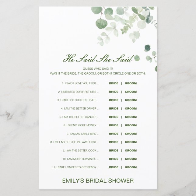 Editable Han sa att hon sa Möhippa Game (Framsida)