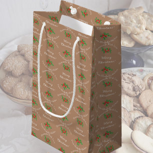Editable Helgdag Baking Gift Brown God jul