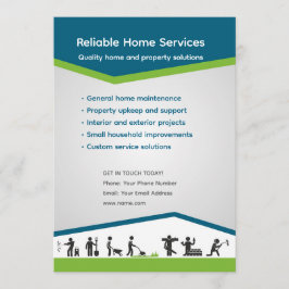Editable Home Services Flyer Template Inbjudningar
