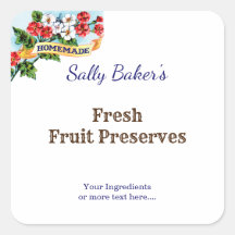 Editable Homemade Primrose Flowers Vintage Baking