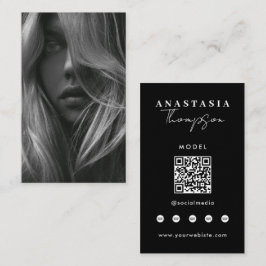 Editable Influencer Innehåll Creator Social Media Visitkort