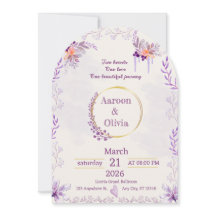 Editable Intimate Garden Wedding Invitation