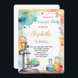 Editable Kids Science Födelsedagsfest Inbjudningar<br><div class="desc">Editable Kids Science Födelsedagsfest inbjudan</div>