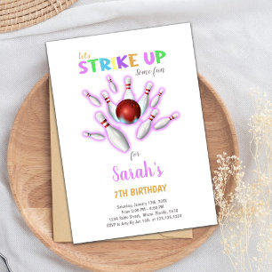 Editable Kids Strejka Party Inbjudan
