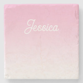 (Editable) Light Pink Color Ombre & Your Text Stenunderlägg