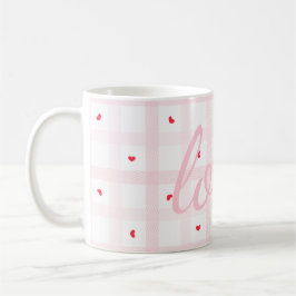 Editable Love Heart Pattern Cute Romantic Seamless Kaffemugg