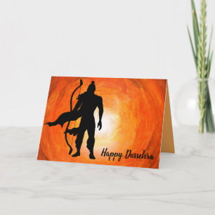 Editable Lycklig Dussehra Kort