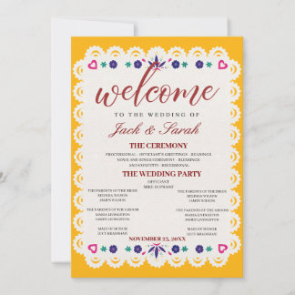 Editable Mexican Wedding Invitation 2 Inbjudningar