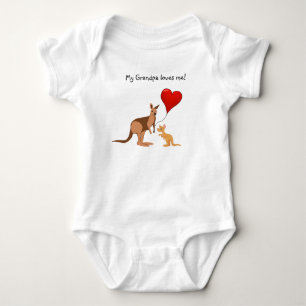 Editable My Grandpa Kärlek Me Kangaroos T Shirt