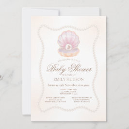 Editable Pearl Invitation Inbjudningar