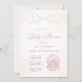 Editable Pearl Invitation Inbjudningar