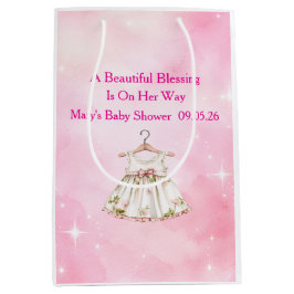 Editable Pink Chinoiserie Gift Bags