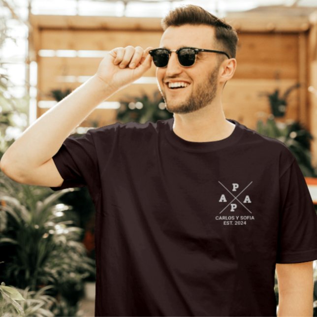 Editable Regalo Personalizado para PAPA  T Shirt (Skapare uppladdad)