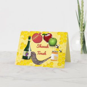 Editable Rosh Hashanah Shanah Tovah Card Kort