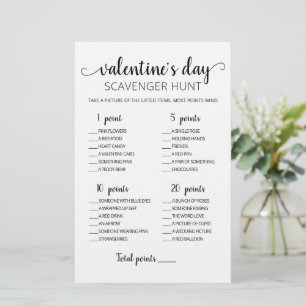 Editable Scavenger Hunt Valentine Day-spel
