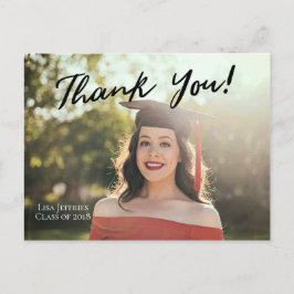 EDITABLE Simple Elegant Script-Tack Vykort