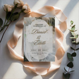 Editable simple wedding invitation julkort