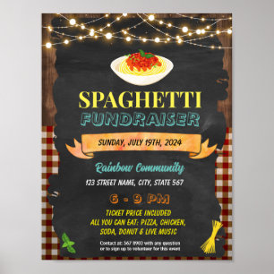 Editable Spaghetti-insamlare-flygare Poster