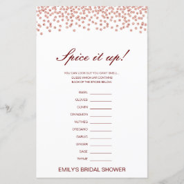 Editable Spice är uppe, Namn Möhippan Spice