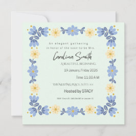 Editable Spring Garden Bride to Be Invite | Custom Inbjudningar