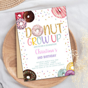Editable Sweet Sprinkle Party Inbjudan för barn