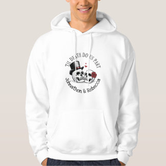 Editable Til Death Do US Part Bröllop Hoodie