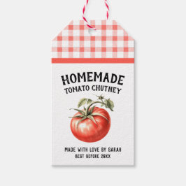Editable Tomato Chutney Homemade Preserve Presentetikett