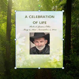 Editable Vår blommor Firande i Life Photo Inbjudningar