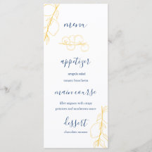 Editable Wedding Menu