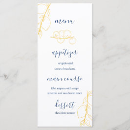 Editable Wedding Menu Meny