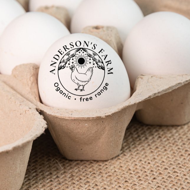 Editable Witchy Tarot Fresh Eggs Family Farm Stämpel (Skapare uppladdad)