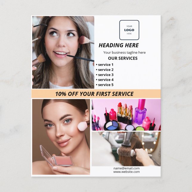 Edite  skönhetsflyer flygblad (Framsidan)