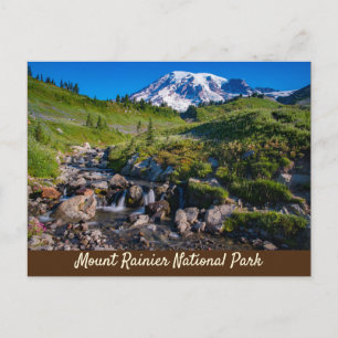 Edith Bäck och Mount Rainier MorgLight Vykort