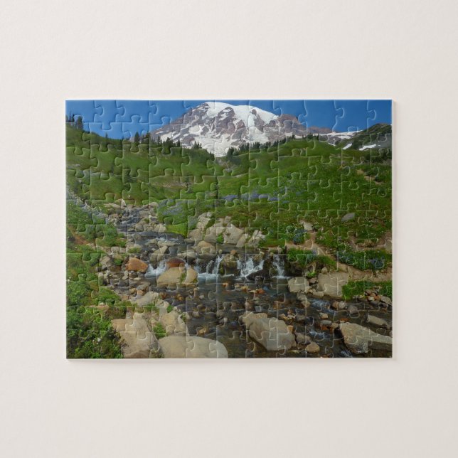Edith Creek vid Mount Rainier National Park Pussel (Horisontell)
