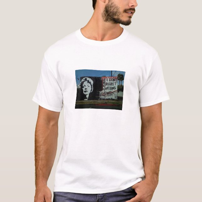 Edith Piaf gatakonst T Shirt (Framsida)