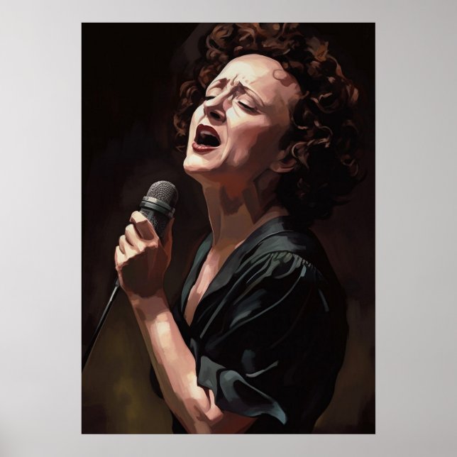 Edith piaf - Peinture Poster (Framsidan)