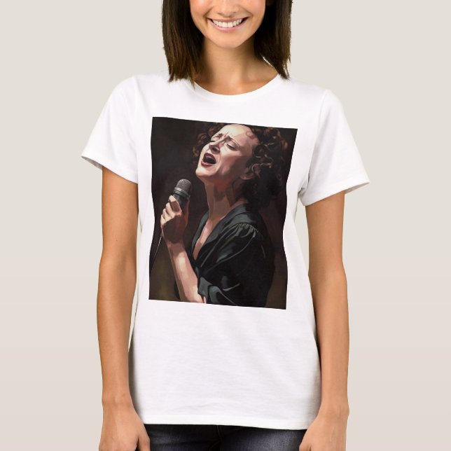 Edith piaf - Peinture T Shirt (Framsida)