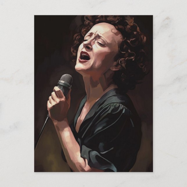 Edith piaf - Peinture Vykort (Framsida)