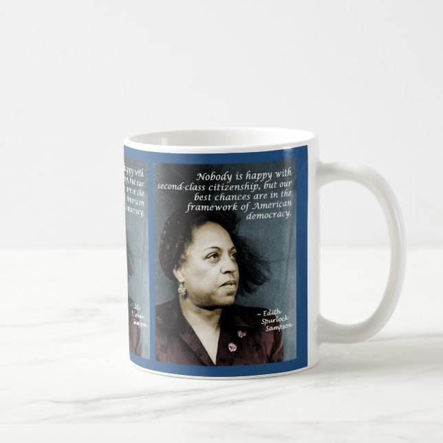 Edith Sampson: Afrikansk amerikanmedborgarskap Kaffemugg (Höger)
