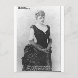 Edith Wharton "Spreading Light" Citat Gåvor & Kort