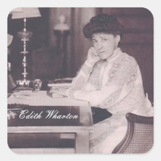 Edith Wharton Stickers Fyrkantigt Klistermärke