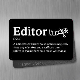 Editor Definition - Filmbesättning 4 tum x 6 tum F Magnet