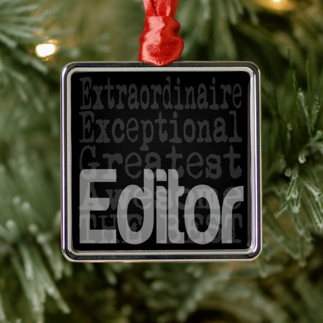 Editor Extraordinaire Julgransprydnad Metall (Träd)