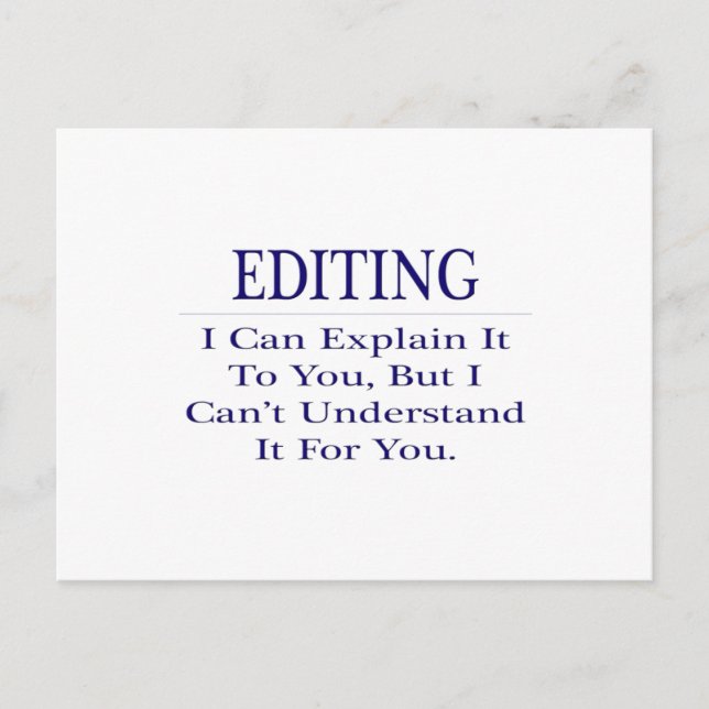 Editor Joke ... Förklara ej Vykort (Framsida)