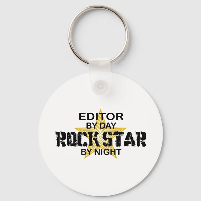 Editor-Rockstjärna efter natt Nyckelring (Framsida)