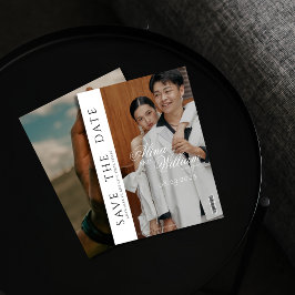 Editorial Magazine Cover Bröllop spara datum Inbjudningar